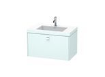 Duravit Brioso c-bonded Waschtisch mit Unterbau BR4601N1009 80x48, Lichtblau Matt/Chrom, o. Hahnl.