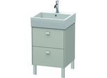 Duravit Brioso Waschtischunterbau BR443200707 484x459mm, Betongrau Matt, 2 Auszüge