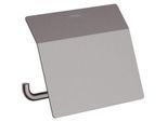 hansgrohe AddStoris Papierrollenhalter 41753340 mit Deckel, Wandmontage, Metall, brushed black chrome