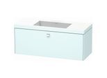 Duravit Brioso c-bonded Waschtischunterschrankset BR4603N1009 120 x 48 cm, chrom/Lichtgrau matt, ohne Hahnloch