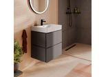 hansgrohe Xilesa E Waschtischunterschrank 54254760 580x470mm, 2 Schubkästen, schiefergrau matt