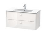 Duravit Brioso Waschtischunterschrank BR410302222 1020x553 mm, Weiß Hochglanz, 2 Auszüge