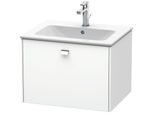 Duravit Brioso Waschtischunterbau BR400101018 620x479mm, Weiß Matt, 1 Auszug, Griff Chrom