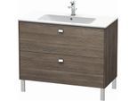 Duravit Brioso Waschtischunterbau BR440301051 1020x479mm, Pine Terra/Chrom, 2 Auszüge
