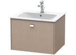 Duravit Brioso Waschtischunterbau BR400101075 620x479mm, Leinen, 1 Auszug, Griff Chrom