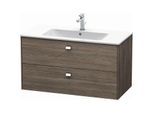 Duravit Brioso Waschtischunterbau BR410301051 1020x553 mm, Pine Terra/Chrom, 2 Auszüge