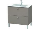 Duravit Brioso Waschtischunterbau BR440204343 820x479mm, Basalt Matt, 2 Auszüge