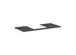 hansgrohe Xilesa E Konsole 54271760 Ausschnitt mittig, 1180 x 550 mm, schiefergrau matt