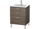 Duravit Brioso Waschtischunterbau BR440101051 620x479mm, Pine Terra/Chrom, 2 Auszüge
