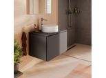 hansgrohe Xilesa E Waschtischunterschrank 54300760 2 Schubkästen mit PushOpen, 780 x 550 mm, schiefergrau matt