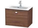 Duravit Brioso Waschtischunterbau BR401001021 620x389mm, Compact, Nussbaum Dunkel/Chrom, 1 Ausz.