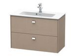 Duravit Brioso Waschtischunterbau BR411101075 Compact 820x553 Leinen, 2 Ausz., Griff Chrom