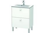 Duravit Brioso Waschtischunterbau BR440601818 620x389mm, Weiß Matt, 2 Auszüge