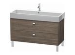 Duravit Brioso Waschtischunterbau BR443701051 1184x459mm, Pine Terra/Chrom, 2 Auszüge