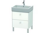 Duravit Brioso Waschtischunterbau BR443301818 584x459mm, Weiß Matt, 2 Auszüge