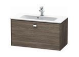 Duravit Brioso Waschtischunterbau BR401101051 820x389mm, Compact, Pine Terra/Chrom, 1 Auszug