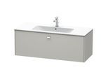 Duravit Brioso Waschtischunterbau BR400401007 1220x479mm, Betongrau Matt, 1 Auszug, Griff Chrom