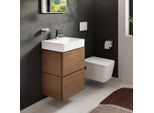 hansgrohe Xilesa E Waschtischunterschrank 54248550 480x380mm, 2 Schubkästen, für Handwaschbecken, ohne PushOpen, Eiche Kaschmir