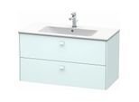 Duravit Brioso Waschtischunterbau BR410300909 1020x553 mm, Lichtblau Matt, 2 Auszüge