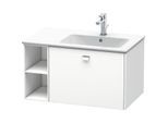 Duravit Brioso Waschtischunterbau BR401401018 820x479mm, Weiß Matt, Regal rechts, Griff Chrom