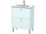 Duravit Brioso Waschtischunterbau BR440601009 620x389mm, Lichtblau Matt/Chrom, 2 Auszüge