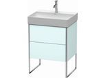 Duravit XSquare Waschtisch-Unterschrank XS444200909 58,4x49,1x46cm, 2 Auszüge, Lichtblau matt