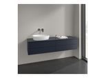 Villeroy und Boch Antao Waschtisch-Unterschrank L26010HG 160x36x50cm, Waschbeckenplattenfarbe Lack, midnight blue matt lacquer, mit Beleuchtung