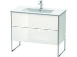 Duravit XSquare Waschtisch-Unterschrank XS444708585 101x59,2x47,8cm, 2 Auszüge, weiß hochglanz