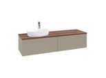 Villeroy & Boch Antao Waschtischunterschrank 1600x360x500mm L37052HK mit Beleuchtung FK/AP: HK/2