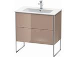 Duravit XSquare Waschtisch-Unterschrank XS444608686 81x59,2x47,8cm, 2 Auszüge, cappuccino hochglanz