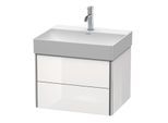 Duravit XSquare Waschtisch-Unterschrank XS416102222 58,4x39,7x46cm, 2 Schubkästen, weiß hochglanz