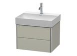 Duravit XSquare Waschtisch-Unterschrank XS416106060 58,4x39,7x46cm, 2 Schubkästen, Taupe seidenmatt