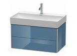 Duravit XSquare Waschtisch-Unterschrank XS416204747 78,4x39,7x46cm, 2 Schubkästen, Stone Blue hochglanz