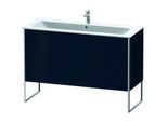 Duravit XSquare Waschtisch-Unterschrank XS444809898 121x59,2x47,8cm, 2 Auszüge, Nachtblau seidenmatt