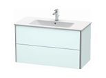 Duravit XSquare Waschtisch-Unterschrank XS417300909 101x56x47,8cm, 2 Schubkästen, Lichtblau matt