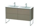 Duravit XSquare Waschtisch-Unterschrank XS444907575 128x59,2x47,8cm, 4 Auszüge, Leinen