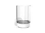 Emco Round Glashalter 432013900 weiss, Kristallglas klar