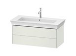 Duravit White Tulip Waschtisch-Unterschrank WT434203636 98,4 x 45,8 cm, Weiß Seidenmatt, wandhängend, 2 Schubkästen