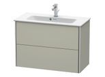 Duravit XSquare Waschtisch-Unterschrank XS416606060 81x56x38,8cm, 2 Schubkästen, Taupe seidenmatt