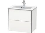 Duravit XSquare Waschtisch-Unterschrank XS416503636 61x56x38,8cm, 2 Schubkästen, weiß seidenmatt