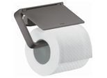 hansgrohe Axor Papierrollenhalter 42836340 mit Deckel, Metall, brushed black chrome