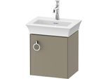 Duravit White Tulip Waschtisch-Unterschrank WT4250RH2H2 38,4 x 29,8 cm, Steingrau Hochglanz, wandhängend, 1 Türe mit Griff, rechts