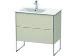 Duravit XSquare Waschtisch-Unterschrank XS445009191 81x59,2x47,8cm, 2 Auszüge, Becken links, Taupe