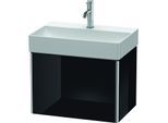 Duravit XSquare Waschtisch-Unterschrank XS406704040 58,4x39,7x39cm, 1 Auszug, schwarz hochglanz