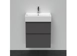 Duravit D-Neo Waschtisch-Unterschrank DE437104949 58,4 x 44,2 cm, Graphit Matt, wandhängend, 1 Schubkasten, 1 Auszug