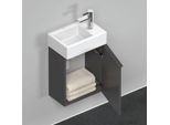 Duravit D-Neo Waschtisch-Unterschrank DE4218R4949 36,4 x 22,2 cm, Graphit Matt, wandhängend, 1 Türe, rechts