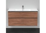 Duravit D-Neo Waschtisch-Unterschrank DE436407979 121 x 46,2 cm, Nussbaum Natur, wandhängend, 1 Schubkasten, 1 Auszug
