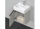 Duravit D-Neo Waschtisch-Unterschrank DE4217L0707 43,4 x 32,2 cm, Betongrau Matt, wandhängend, 1 Türe, links