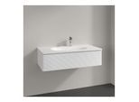 Villeroy und Boch Antao Waschtisch-Unterschrank L02100MT 98,8x25,6x49,3cm, mit Frontstruktur, white matt lacquer, mit Beleuchtung