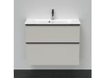 Duravit D-Neo Waschtisch-Unterschrank DE436900707 81 x 37,2, Betongrau Matt, wandhängend, 1 Schubkasten, 1 Auszug